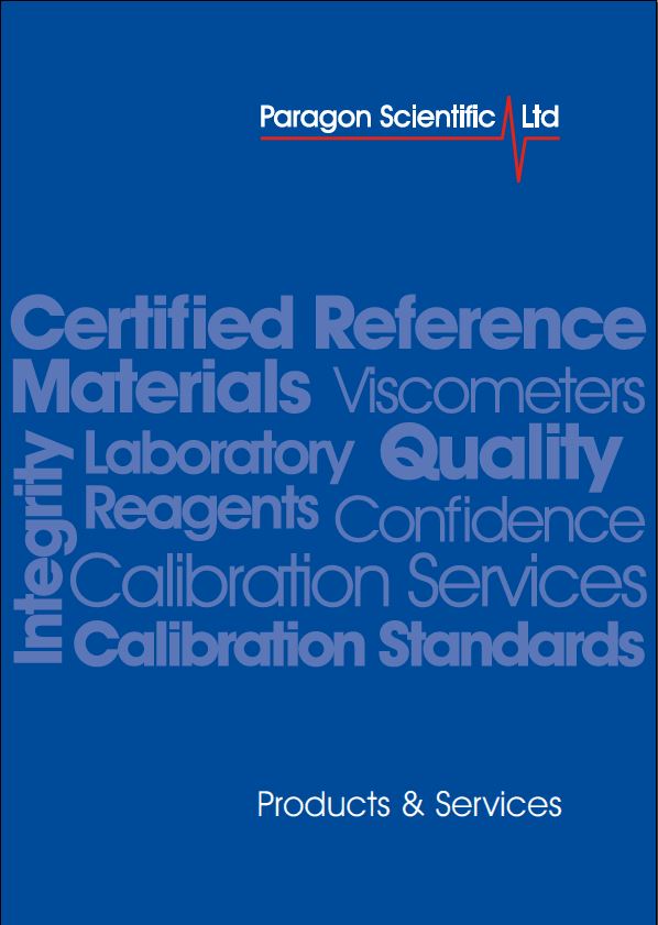 Paragon Scientific Reference Materials Catalogue Image